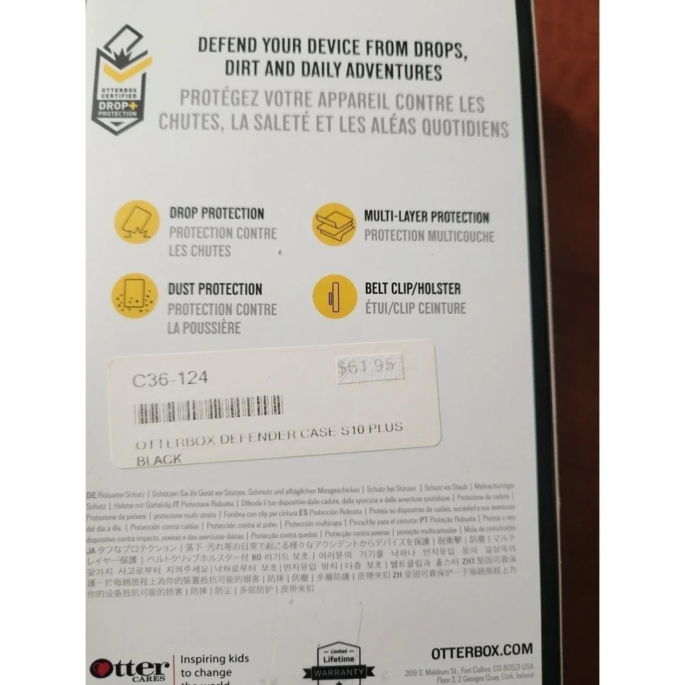 New OtterBox Defender Series  for Samsung Galaxy S10 plus   77-61411 Screenless1